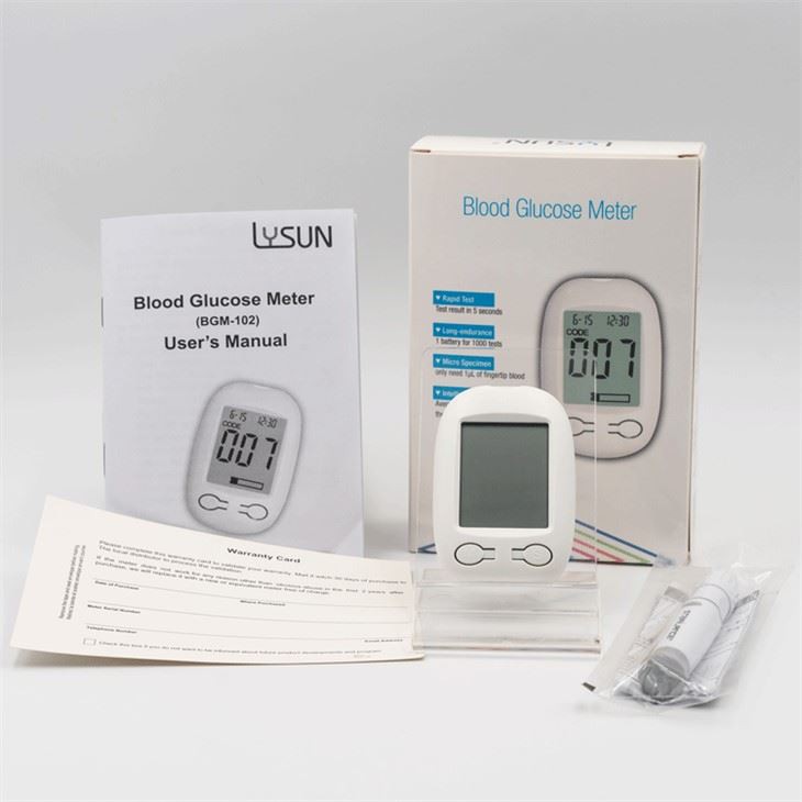 Lysun Hot Product Family Use Measuring System Blood Glucose Meter Glucometer